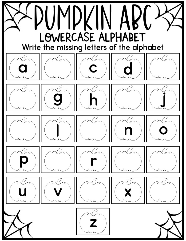 free printable preschool halloween worksheets