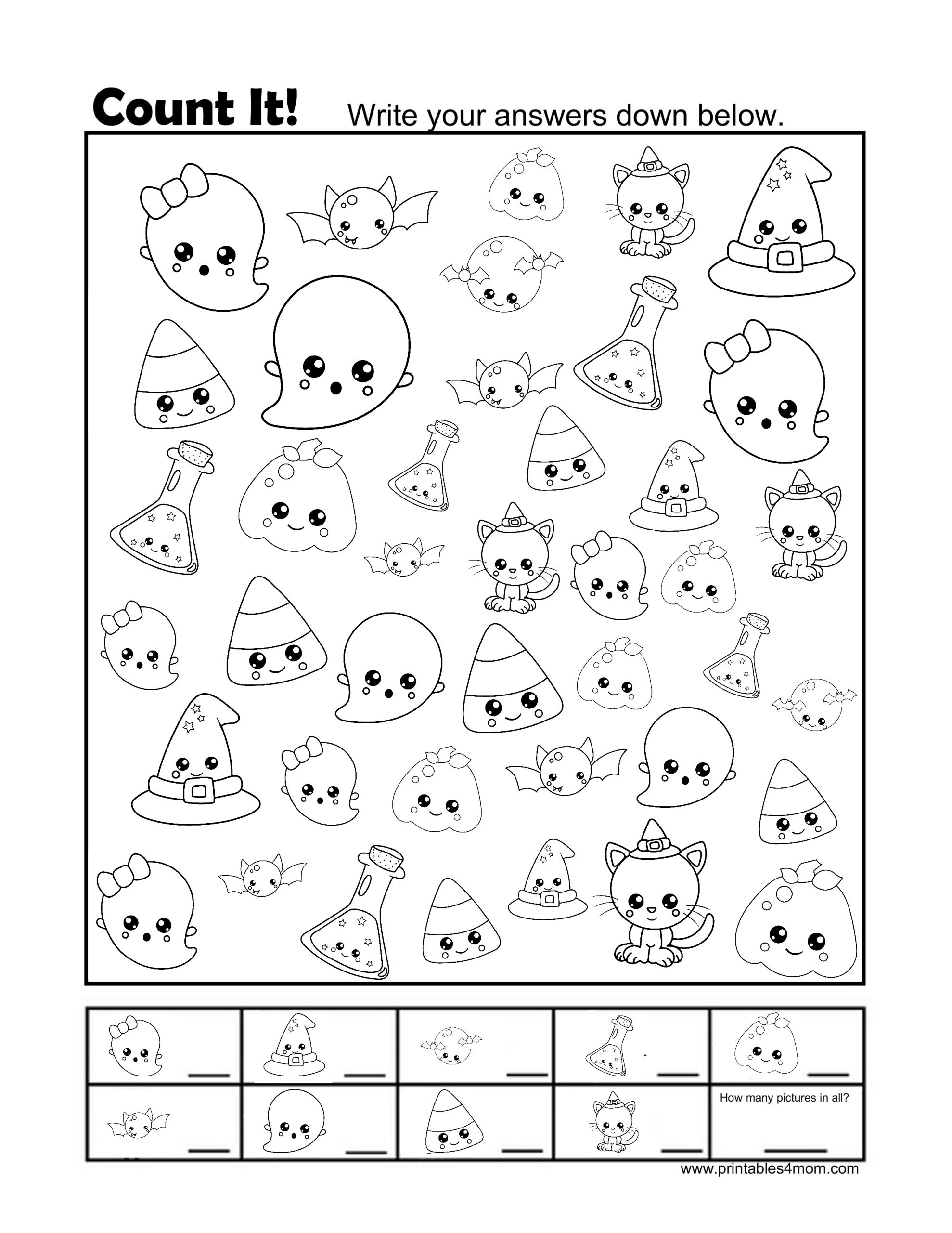 fun halloween printable worksheets