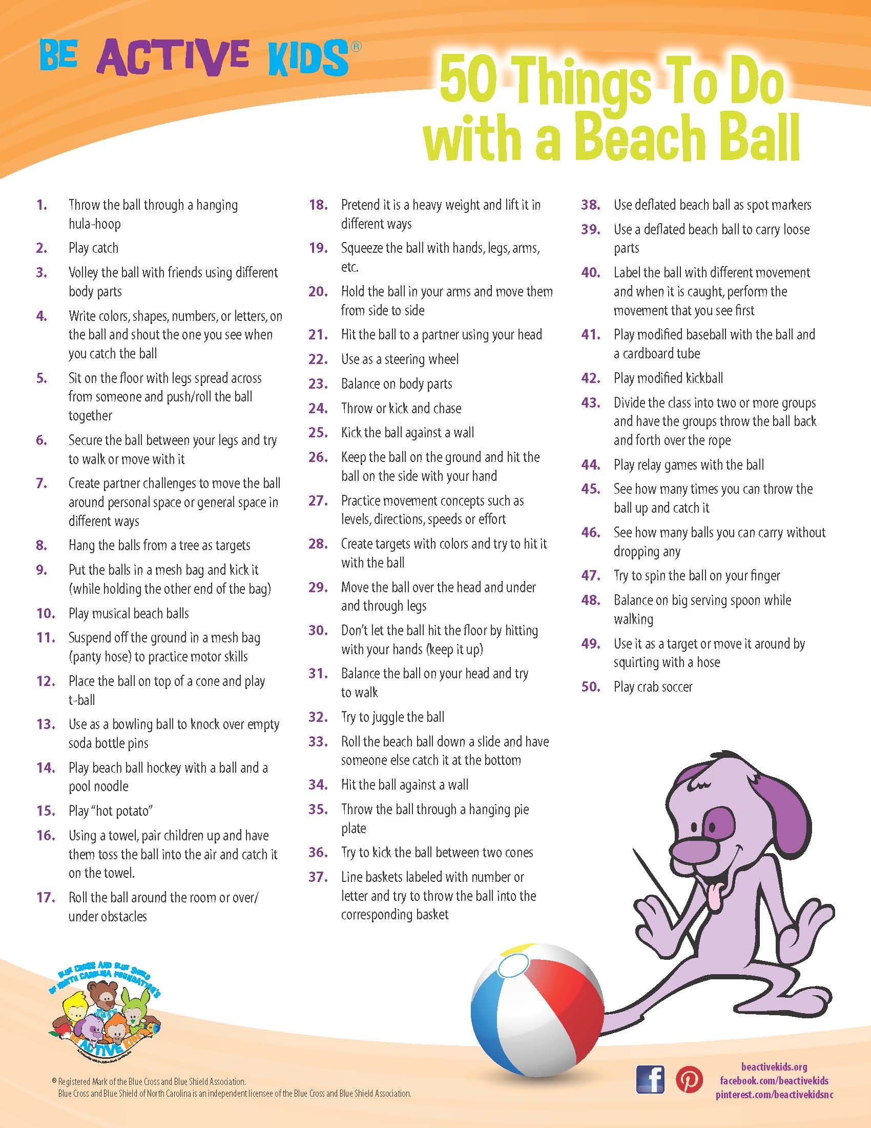 Handouts BeActiveKids