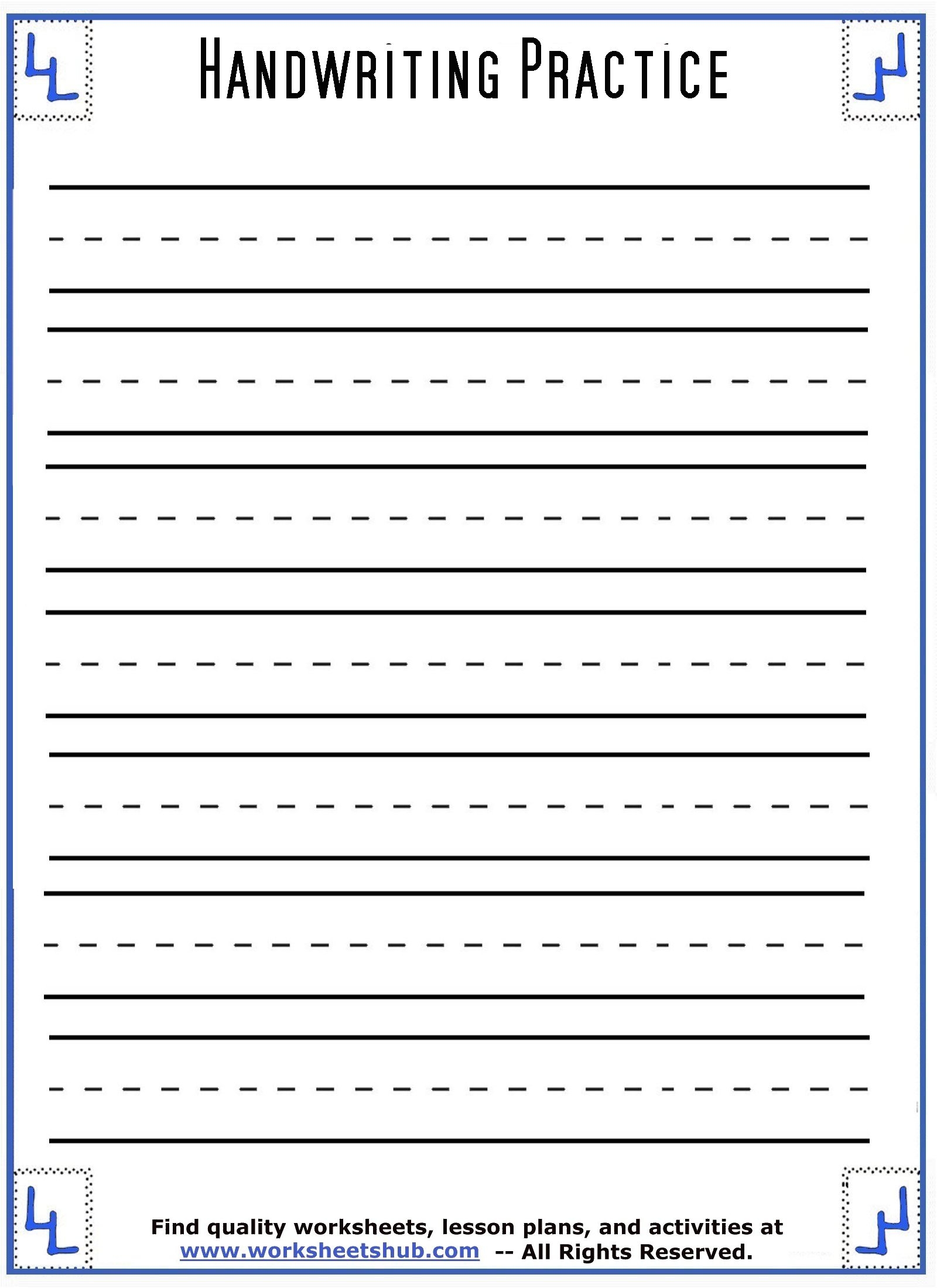 make your own printable handwriting worksheets