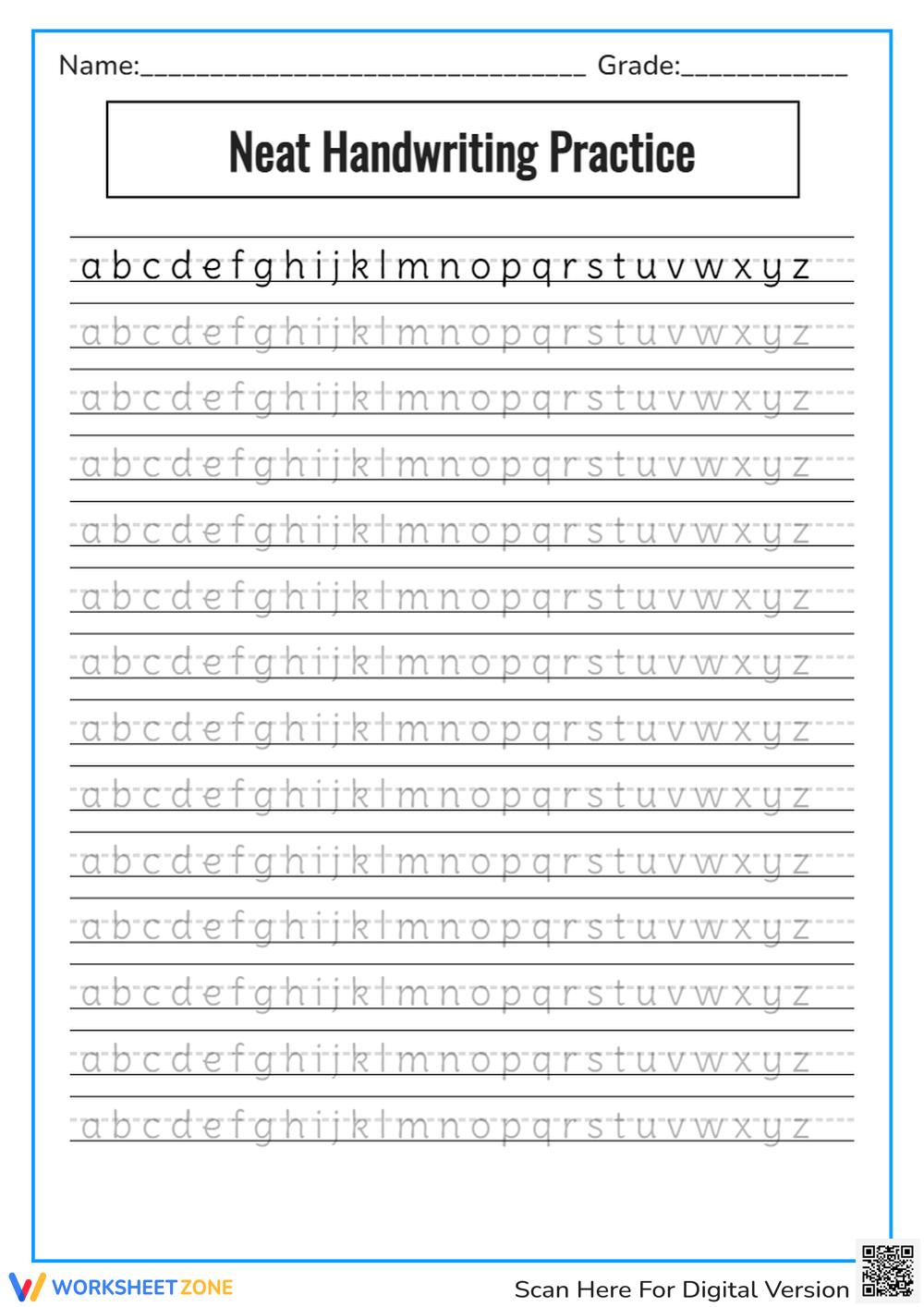handwriting worksheets free printables