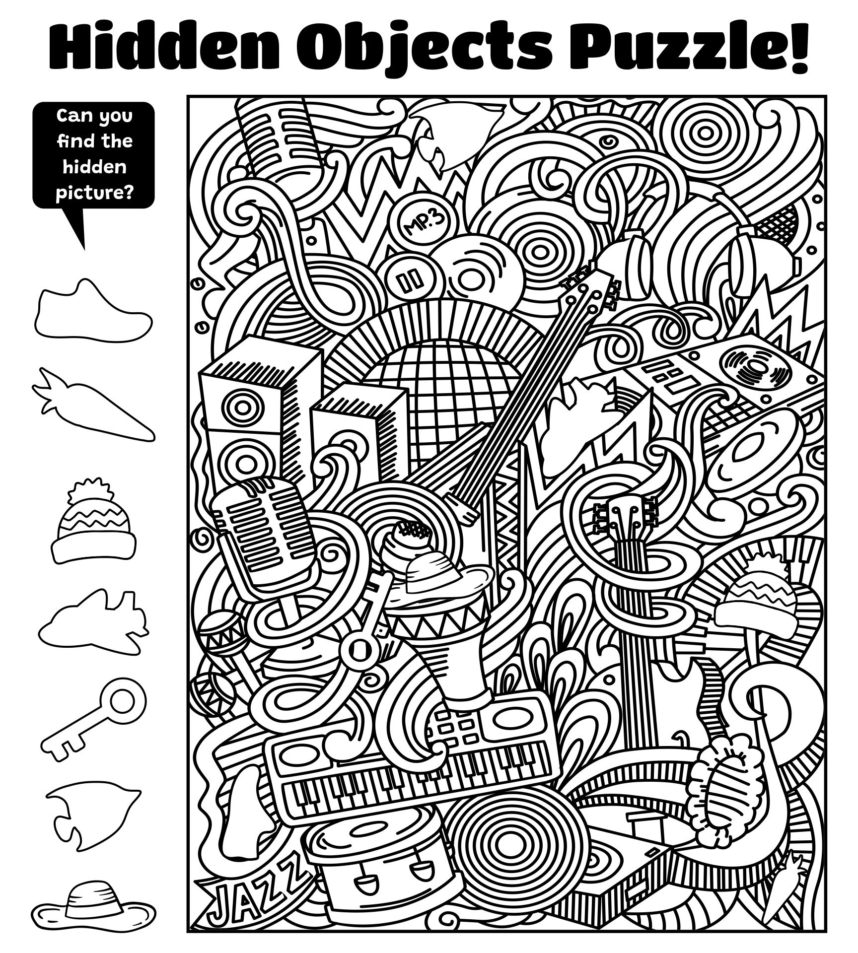 highlights hidden pictures printable worksheets