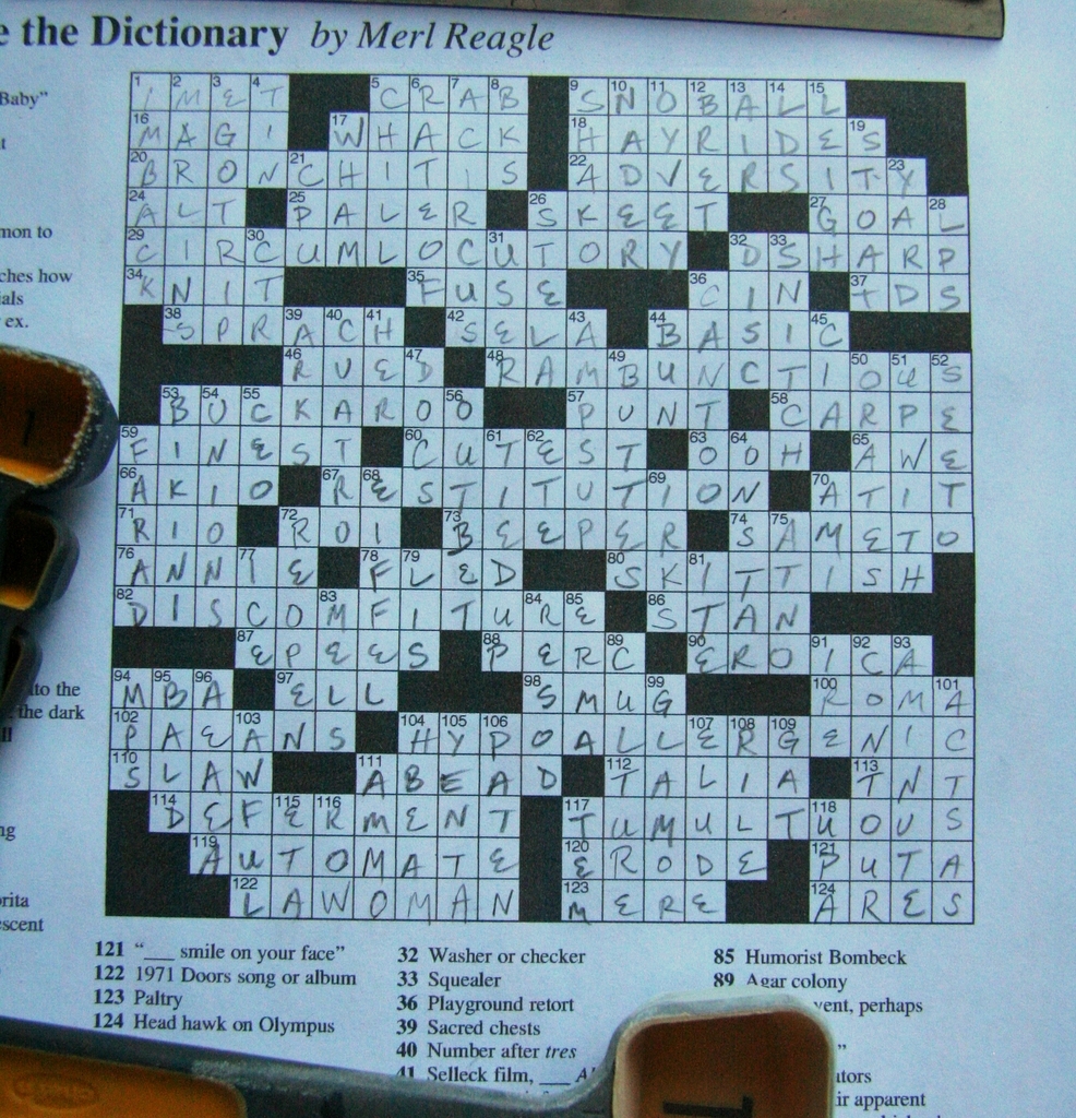 merl reagle crossword printable