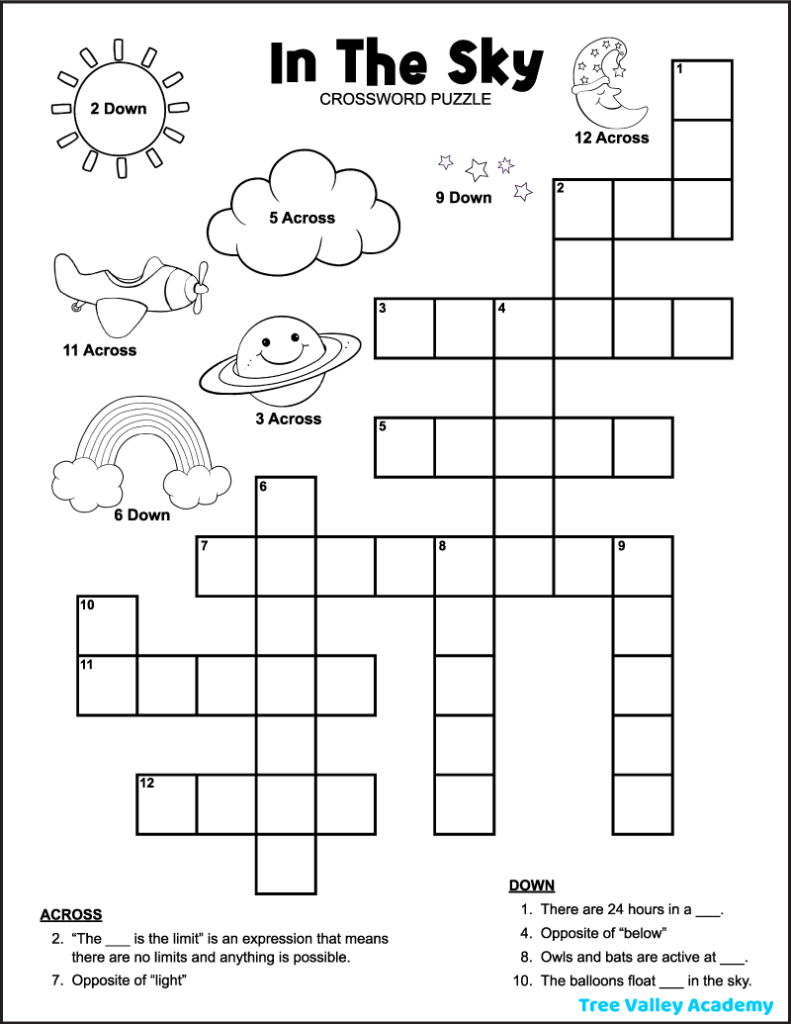 printable easy crossword puzzles