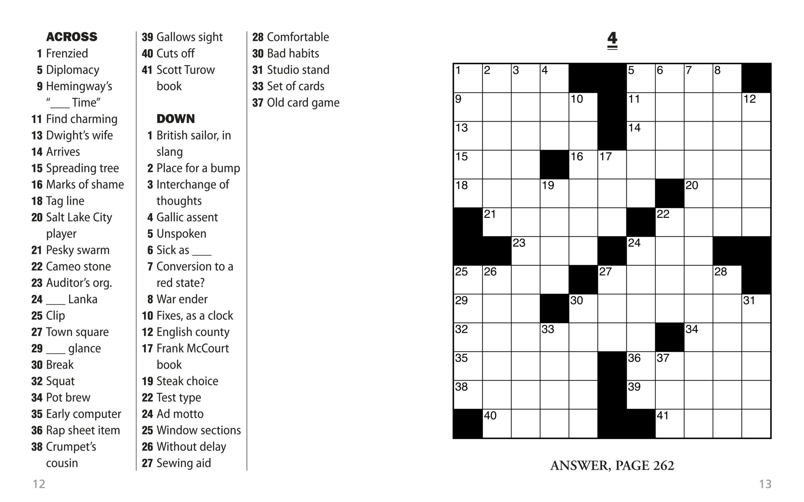 thomas joseph crossword printable