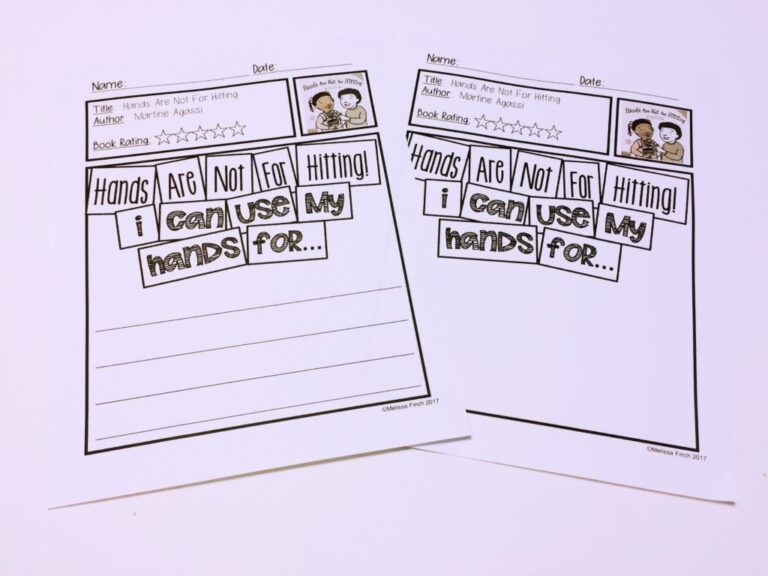 Keeping My Hands And Feet To Myself Behavior Basics Autism Worksheets Library