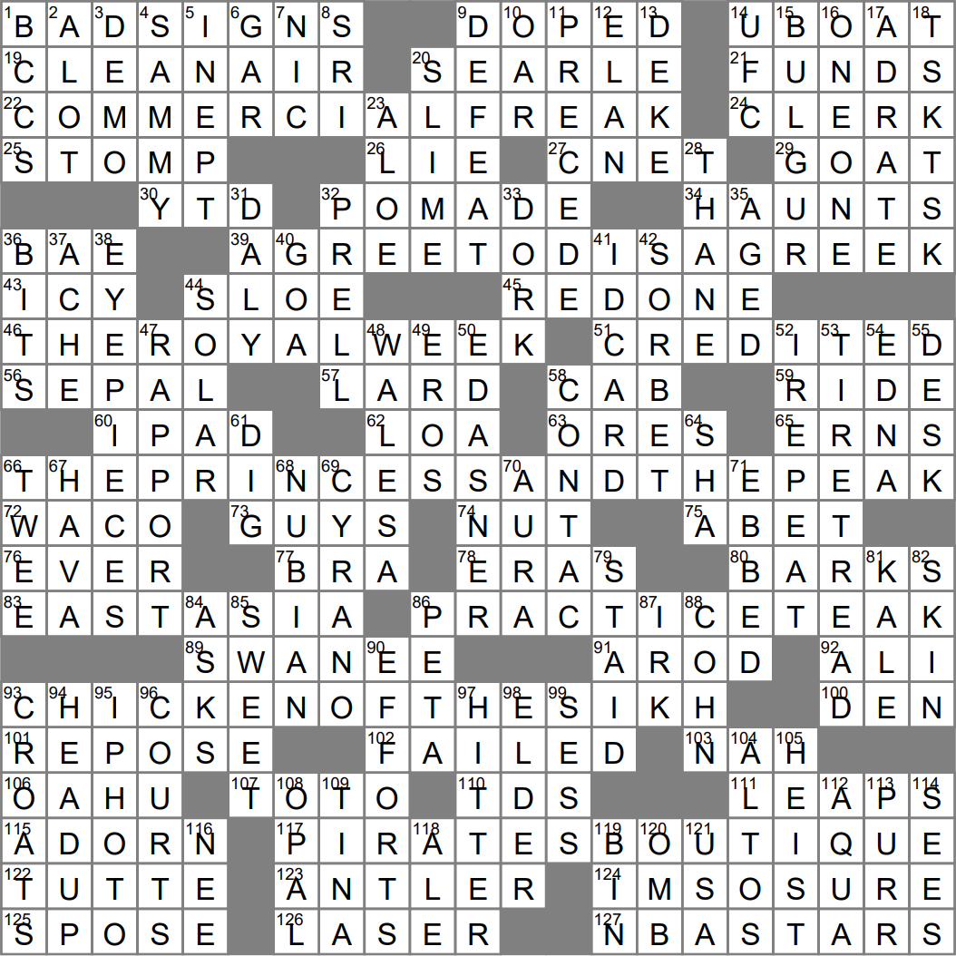 la times crossword puzzle today printable