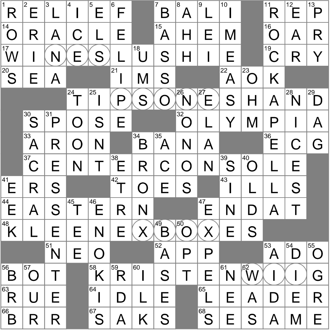 LA Times Crossword 28 Aug 23 Monday LAXCrossword