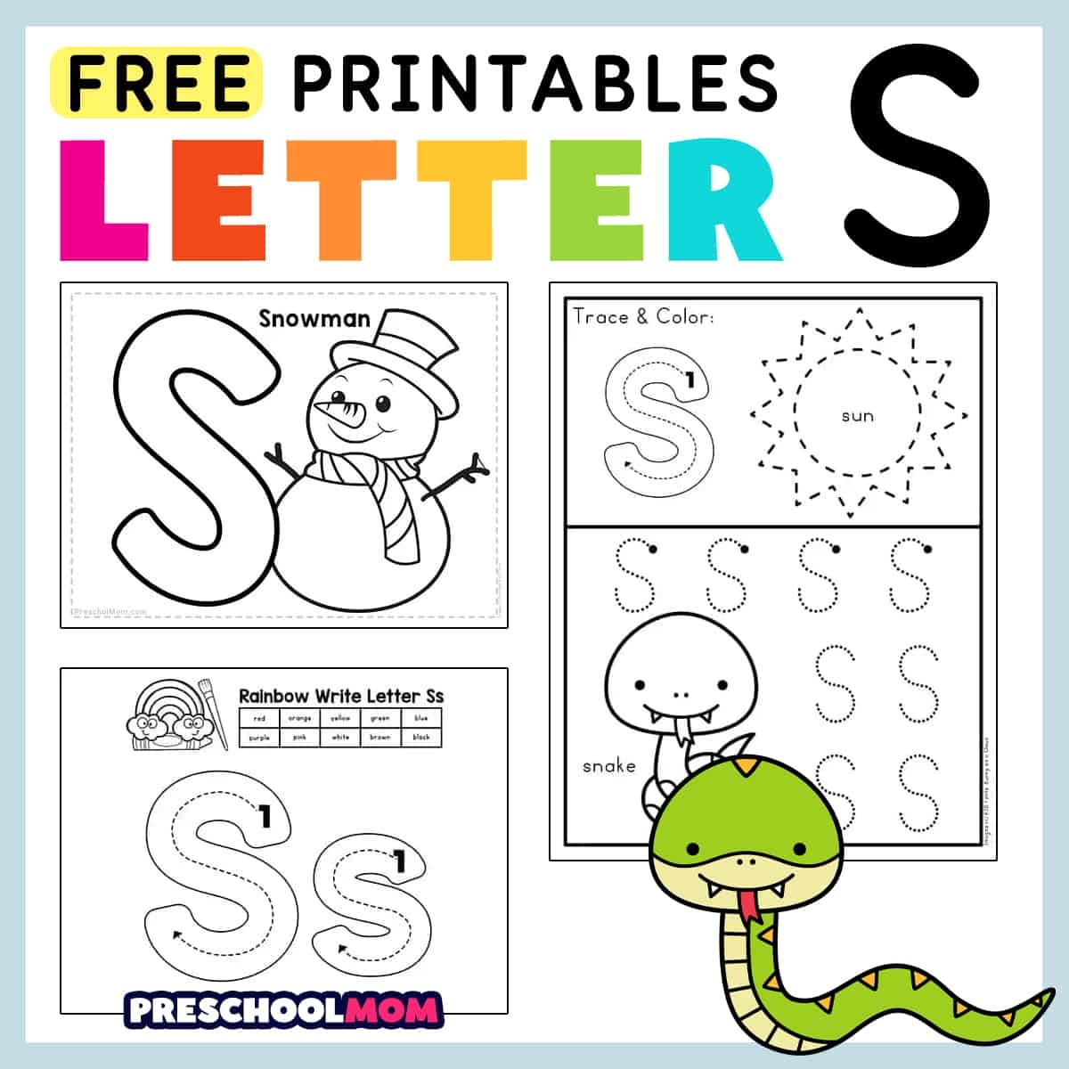 free preschool printable worksheets