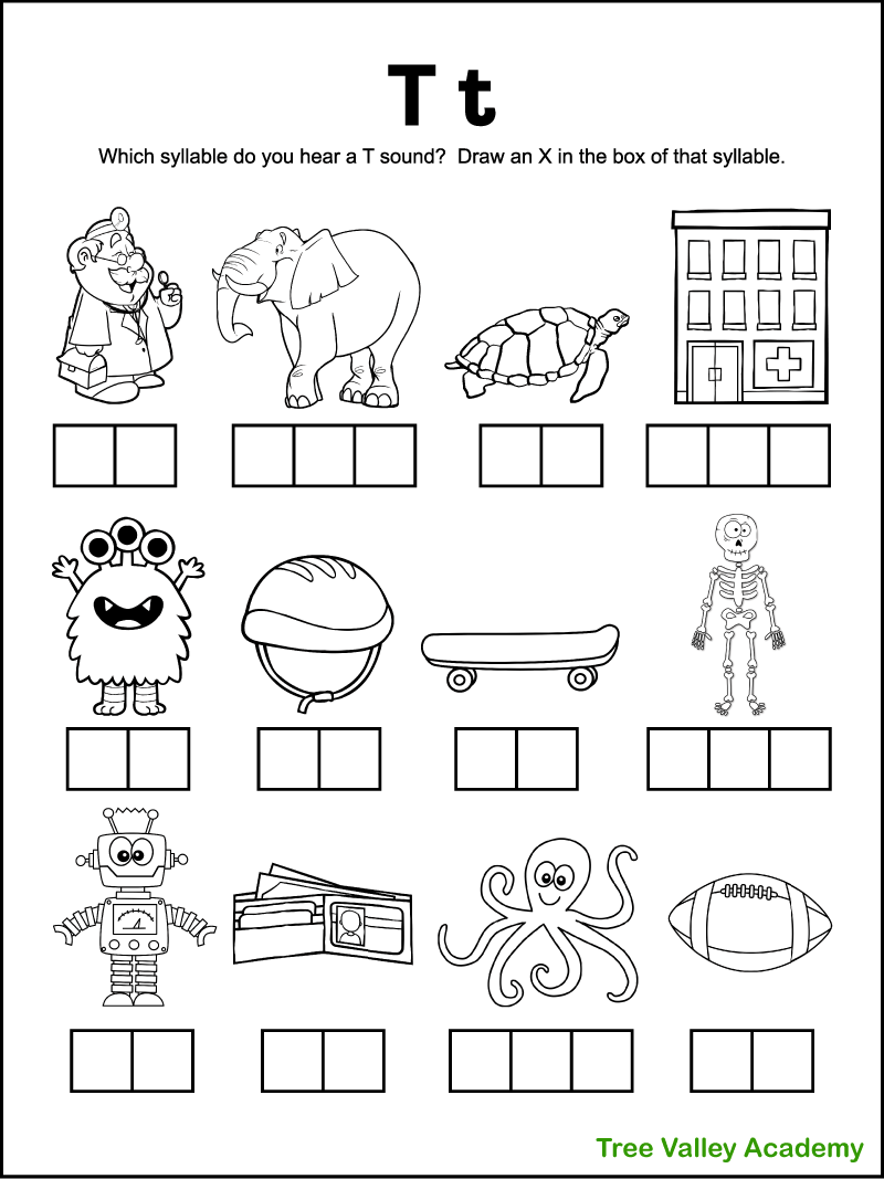 free printable letter t worksheets