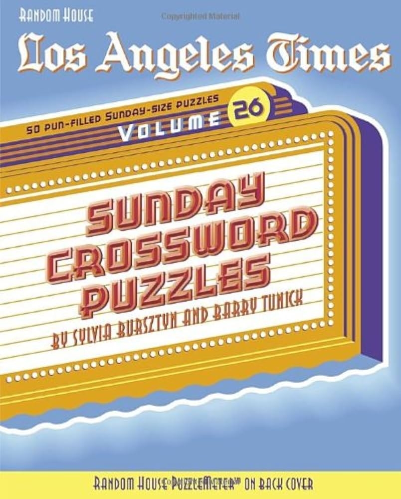 los angeles times sunday crossword printable