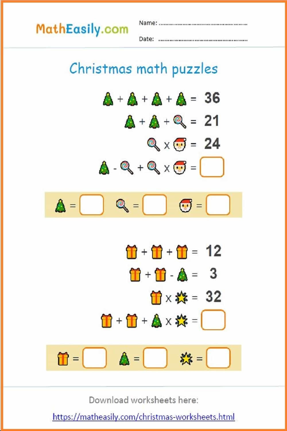 free printable christmas worksheets for 3rd grade