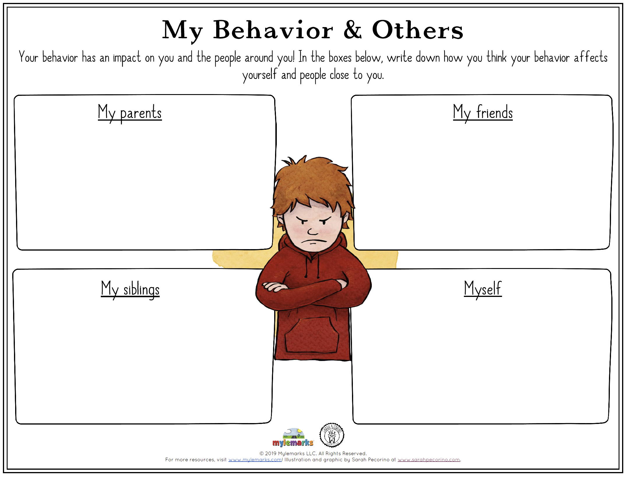 free printable positive behavior worksheets