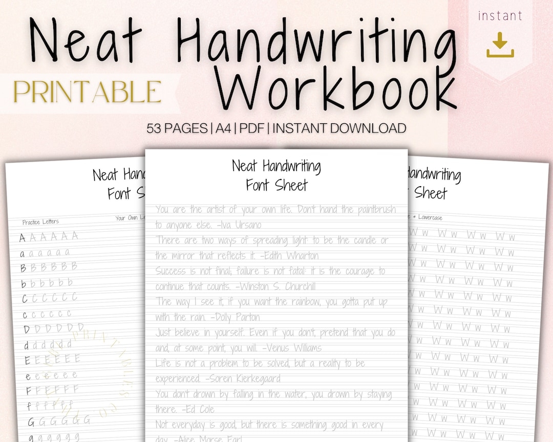 printable handwriting practice worksheets