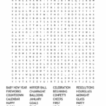 New Year s Crossword Puzzle Word Search WordMint