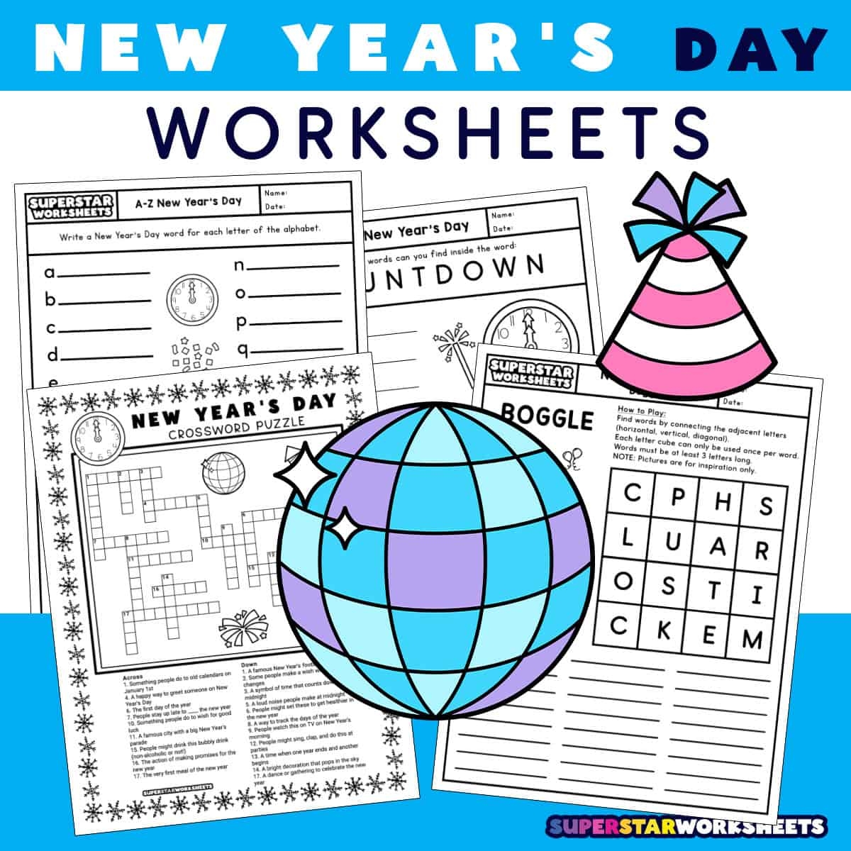 New Year s Day Worksheets Superstar Worksheets