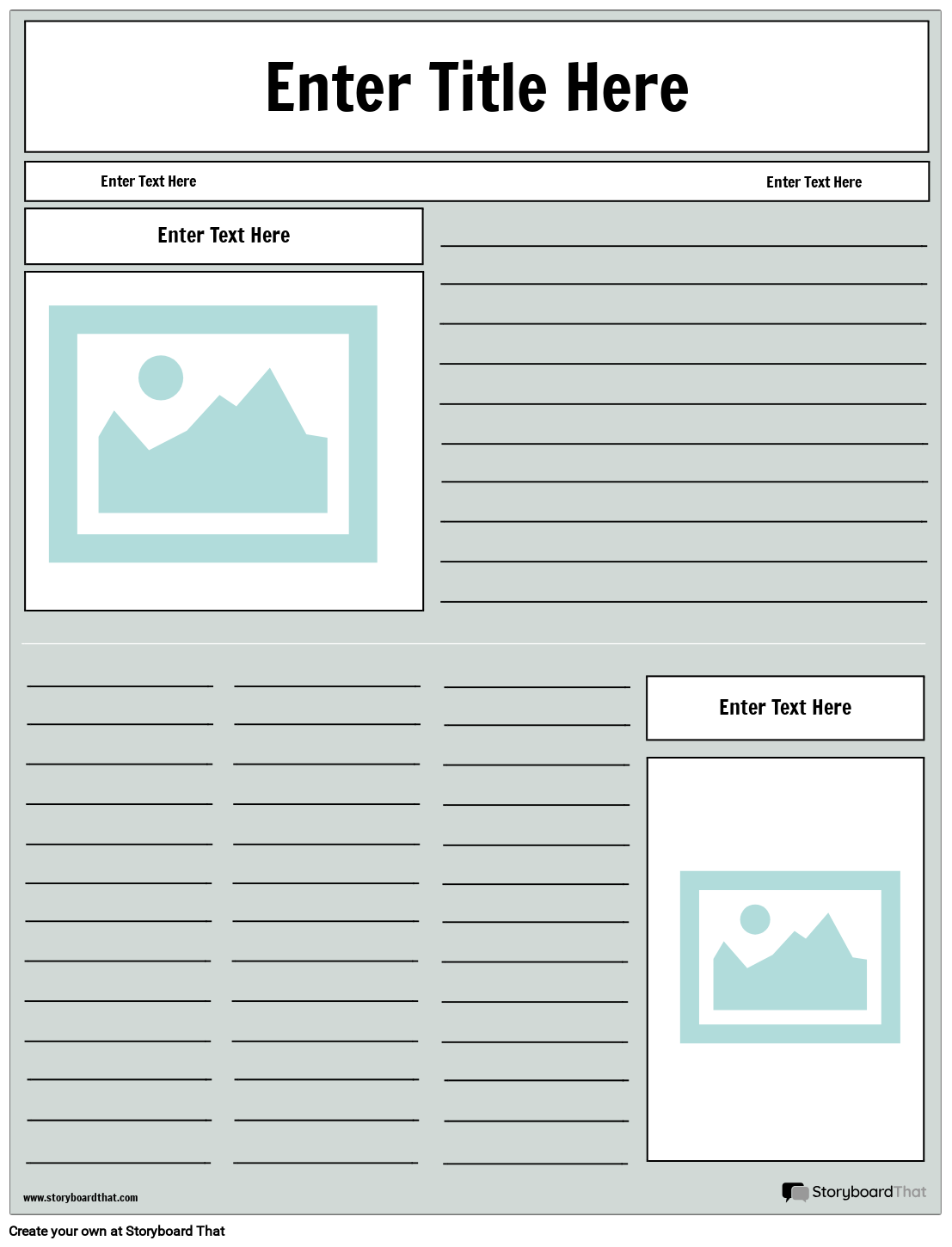Newspaper Project Templates Create With Storyboard That