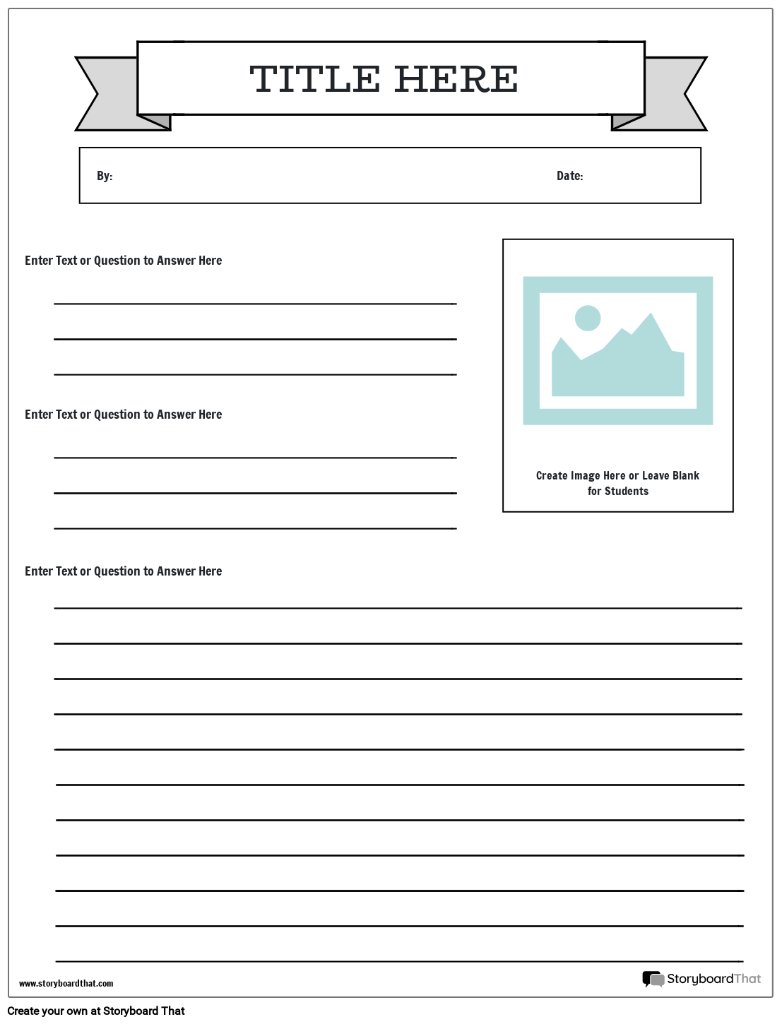 Newspaper Project Templates Create With Storyboard That