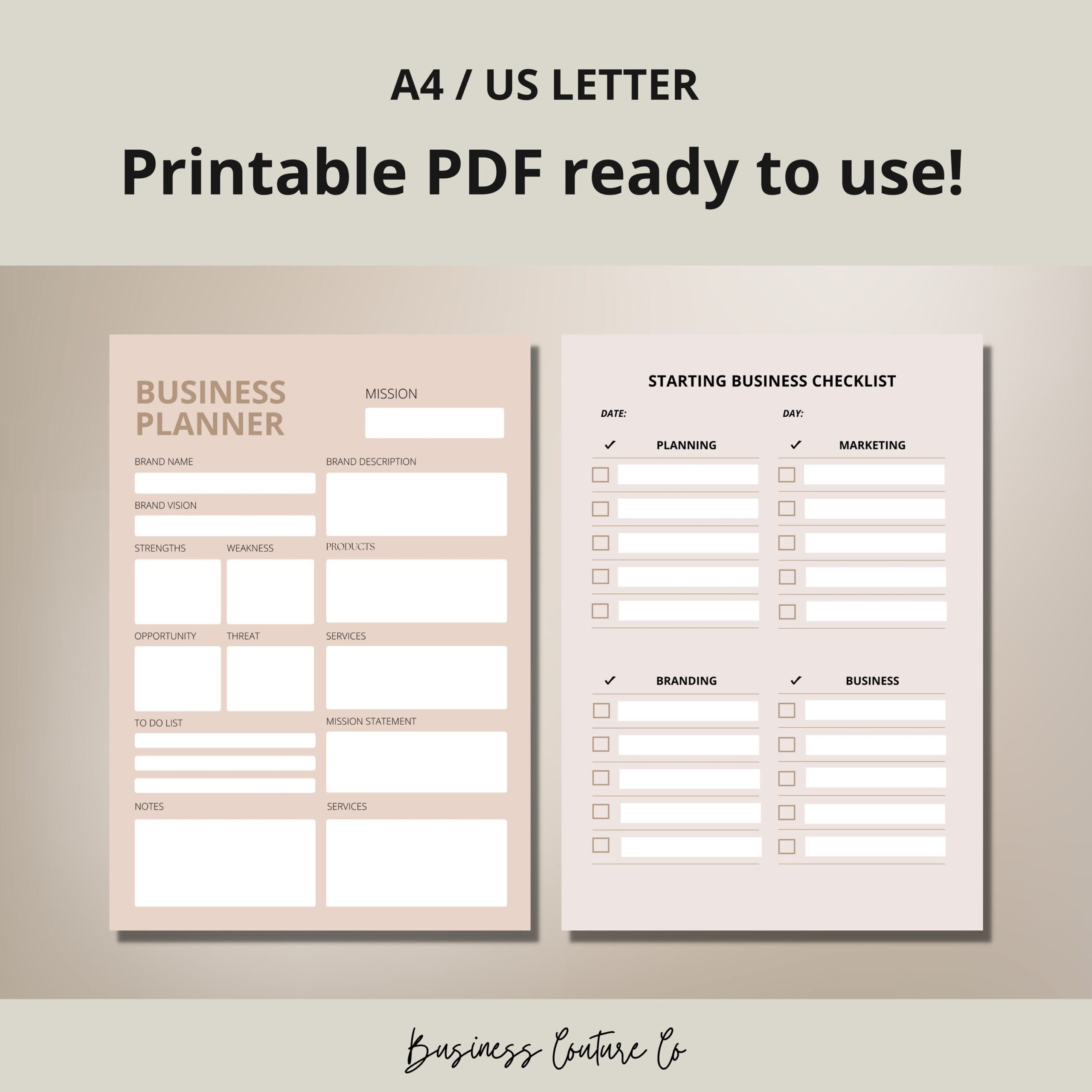 printable business plan worksheet