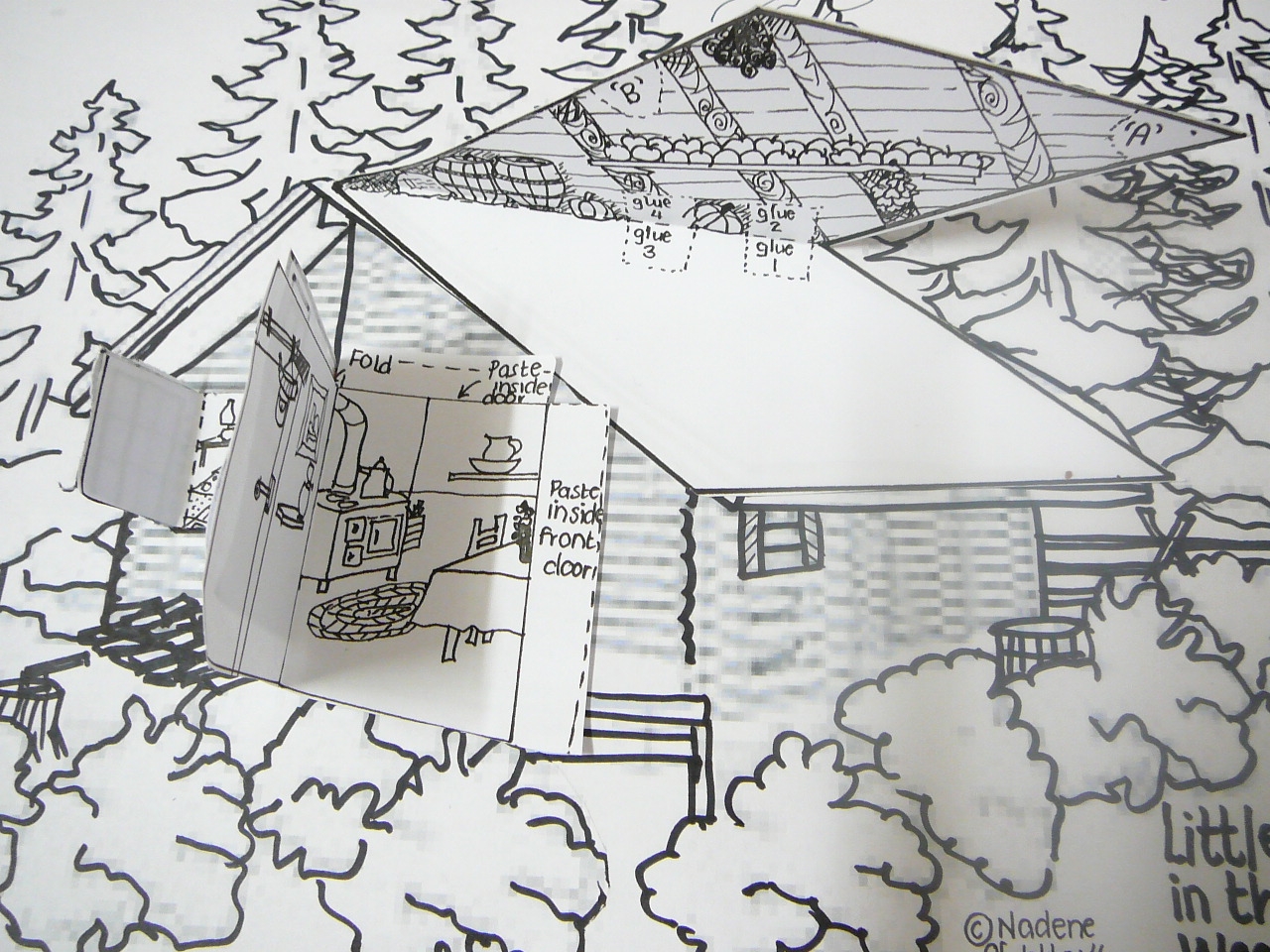 Our 3 Dimensional Model Of Little House In The Big Woods Practical Pages