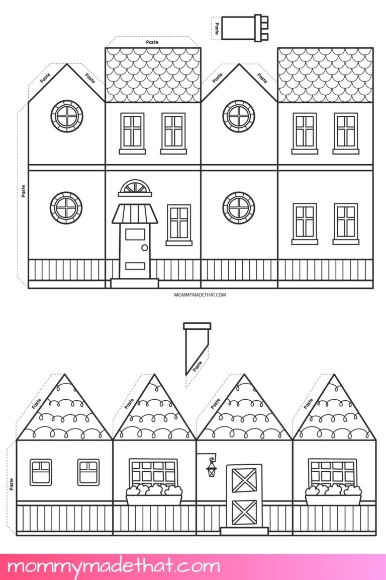 Paper House Templates Lots Of Cute Free Printables 