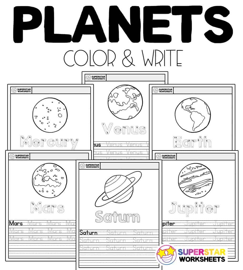 solar system printable worksheets