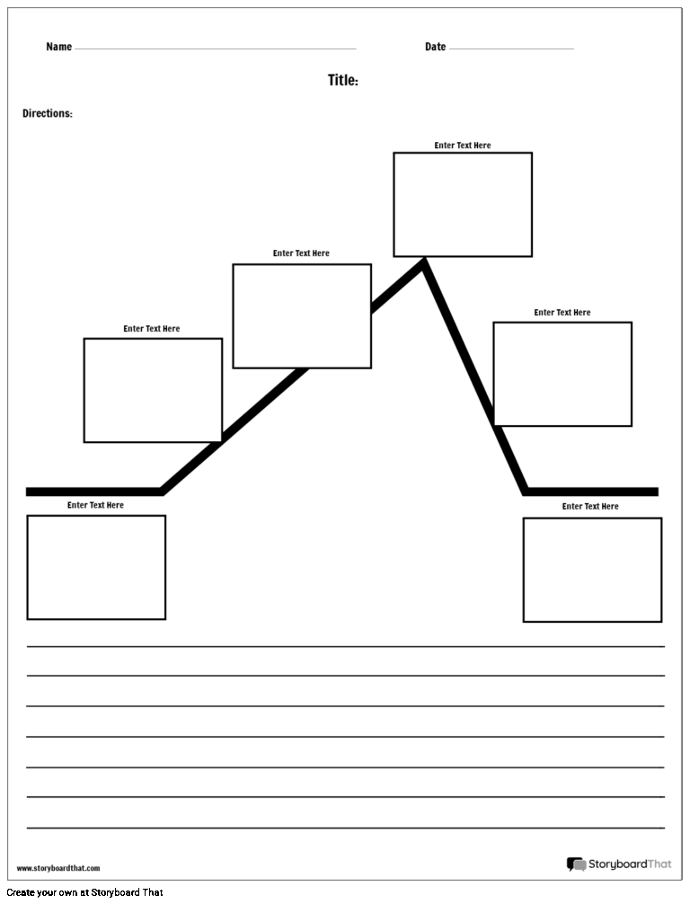 Plot Diagram Worksheets Customize With Storyboard That