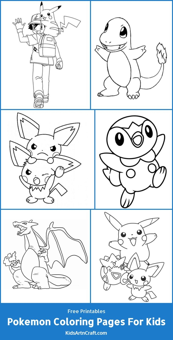 Pokemon Coloring Pages For Kids Free Printables