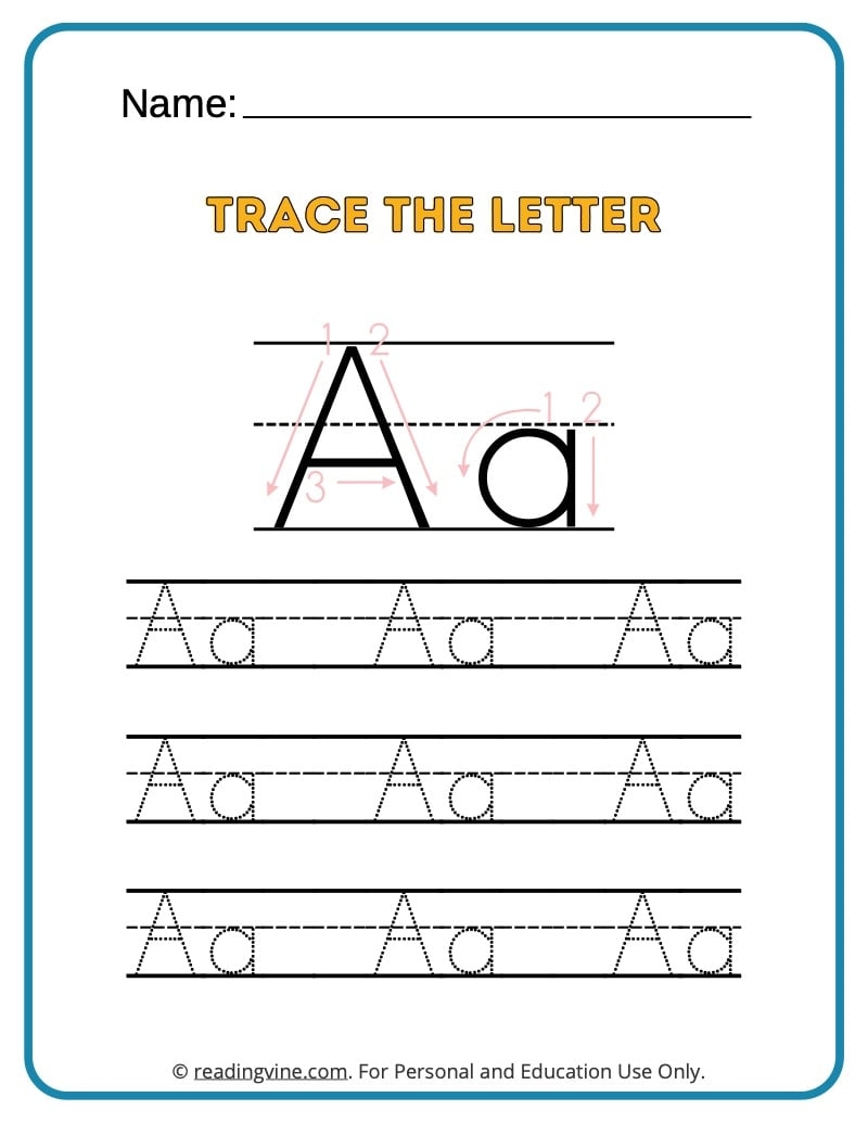 free printable pre k worksheets alphabet