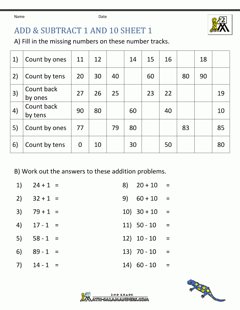 adding and subtracting worksheets printable