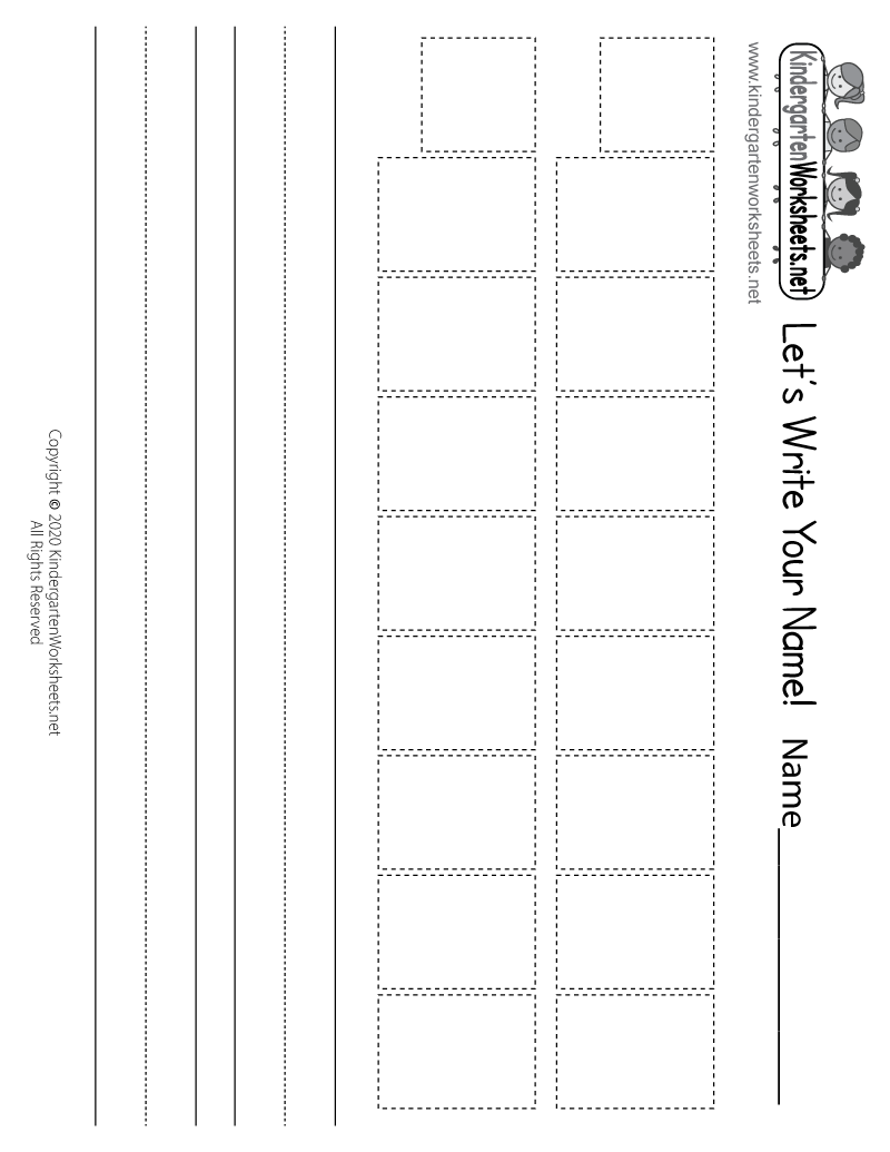 free printable name practice worksheets