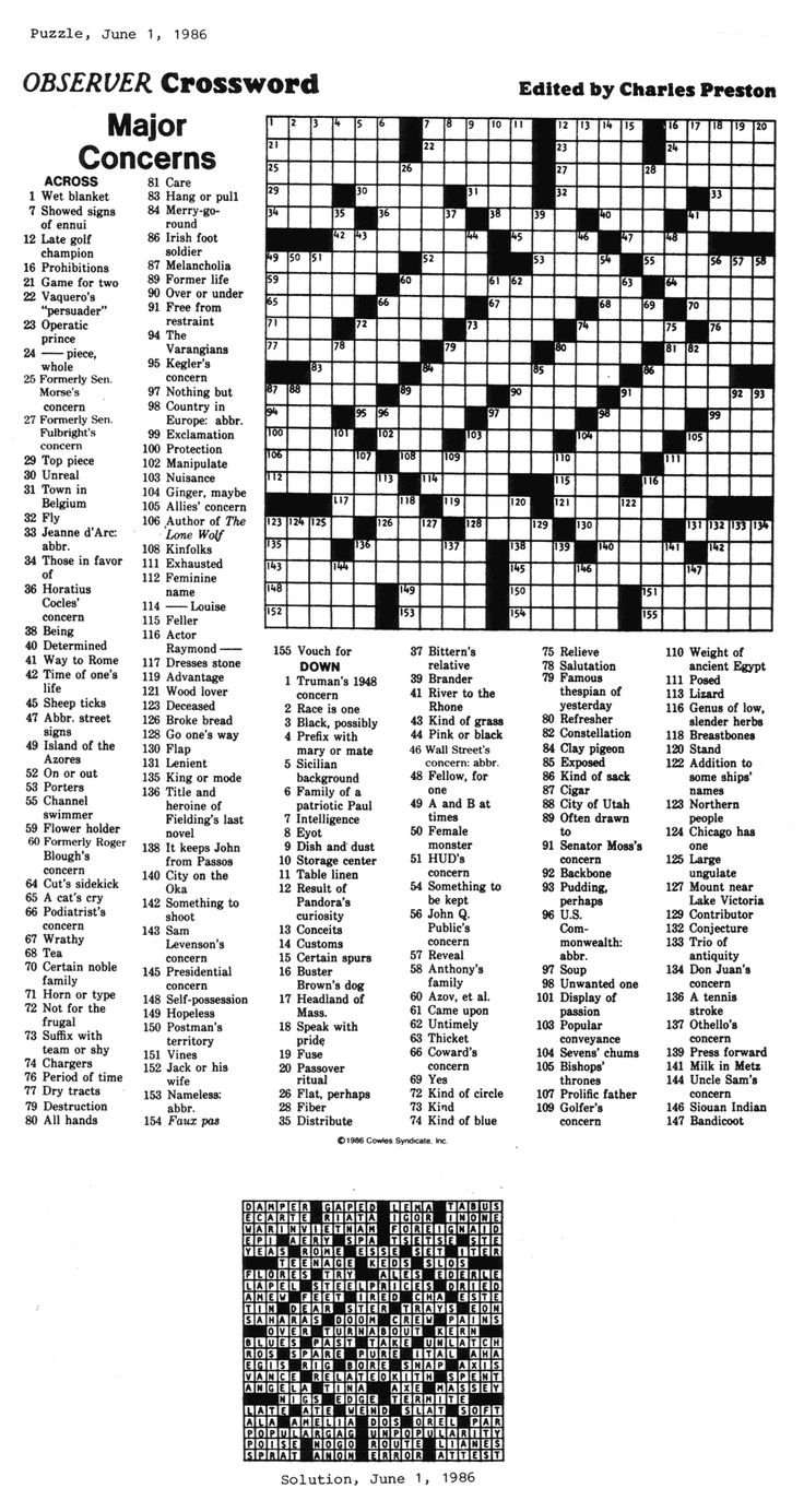 newsday crossword solution today free printable