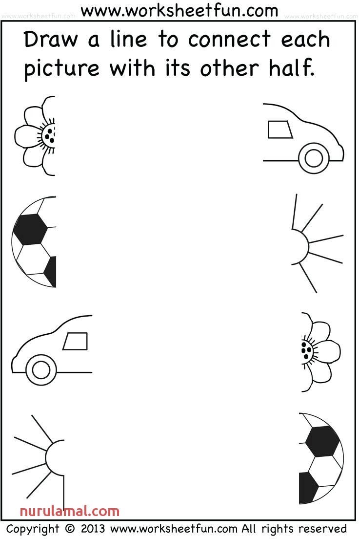 Printable Preschool Tracing Worksheets Shapes Nurul Amal