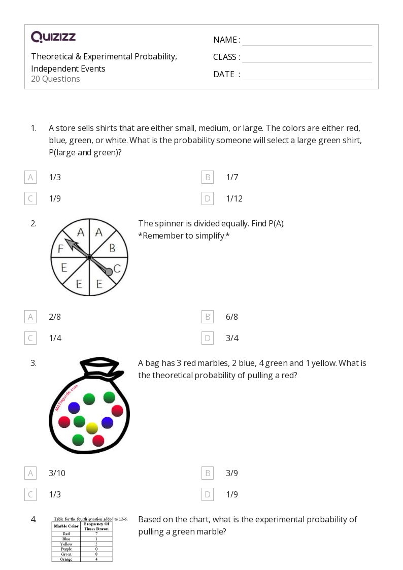 Probability Independent Vs Dependent Compound Events By Math Maker Worksheets Library
