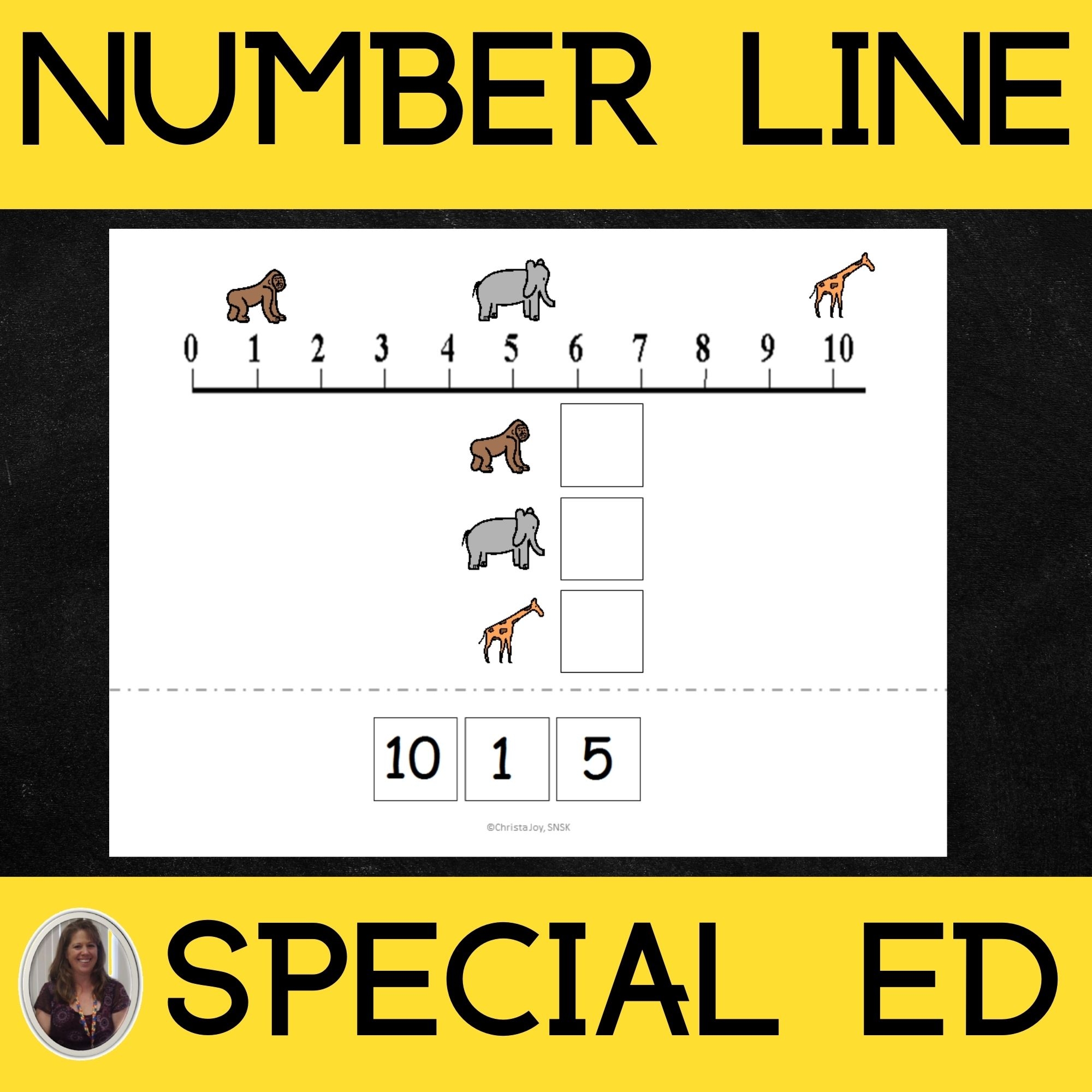 Reading A Number Line Worksheets For Special Education PRINT AND DIGITAL Special Needs For Special Kids
