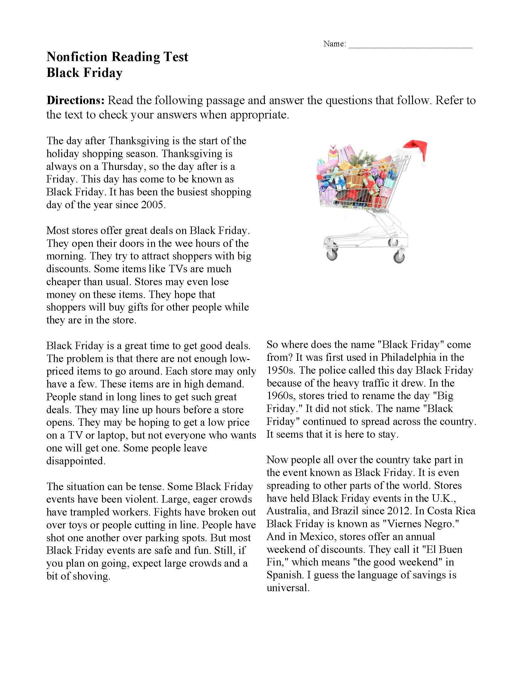 free printable 8th grade reading comprehension worksheets