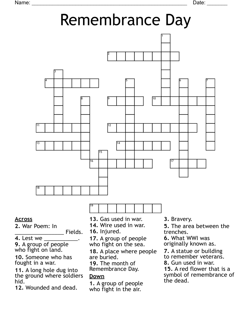 free sunday crosswords printable