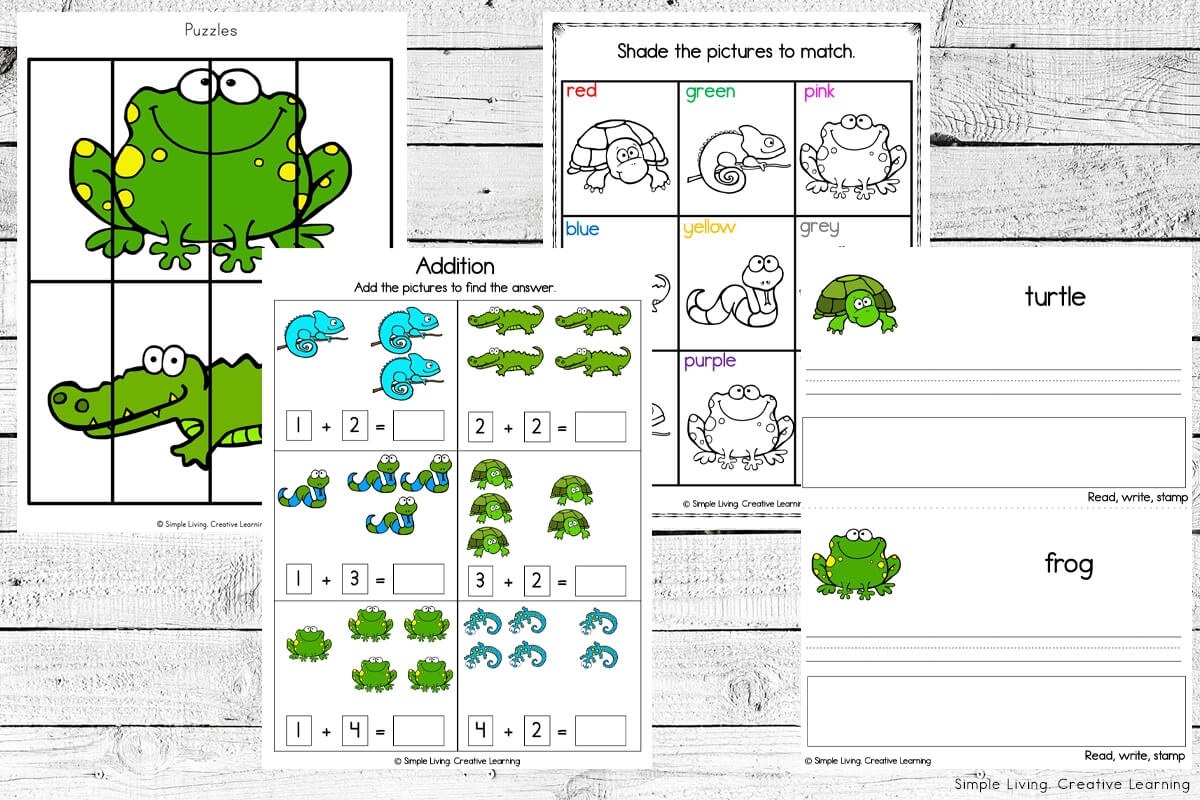 Reptiles And Amphibians Printables Simple Living Creative Learning