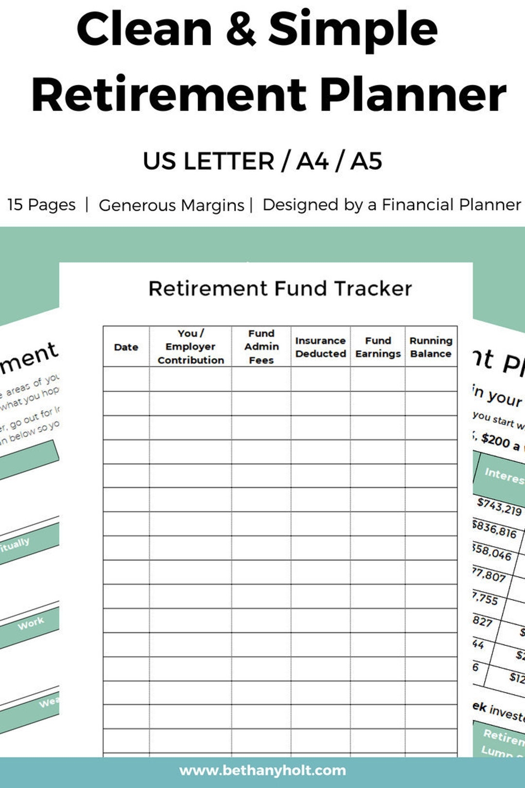 retirement budget worksheet printable