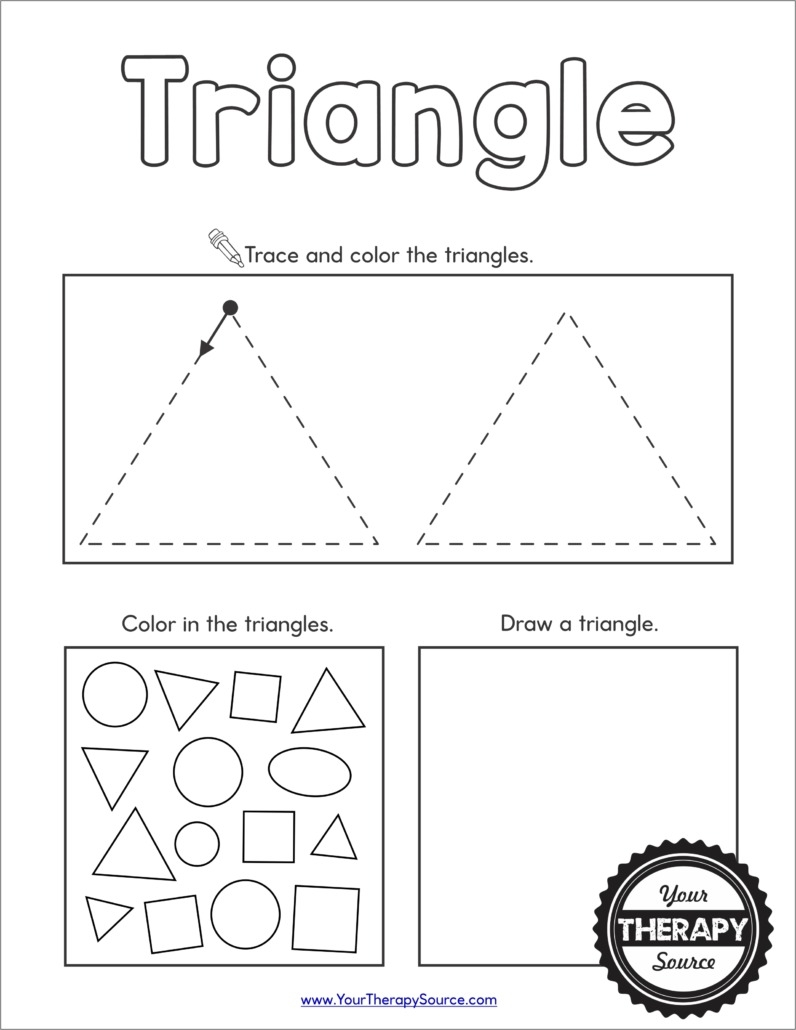free printable shapes worksheets