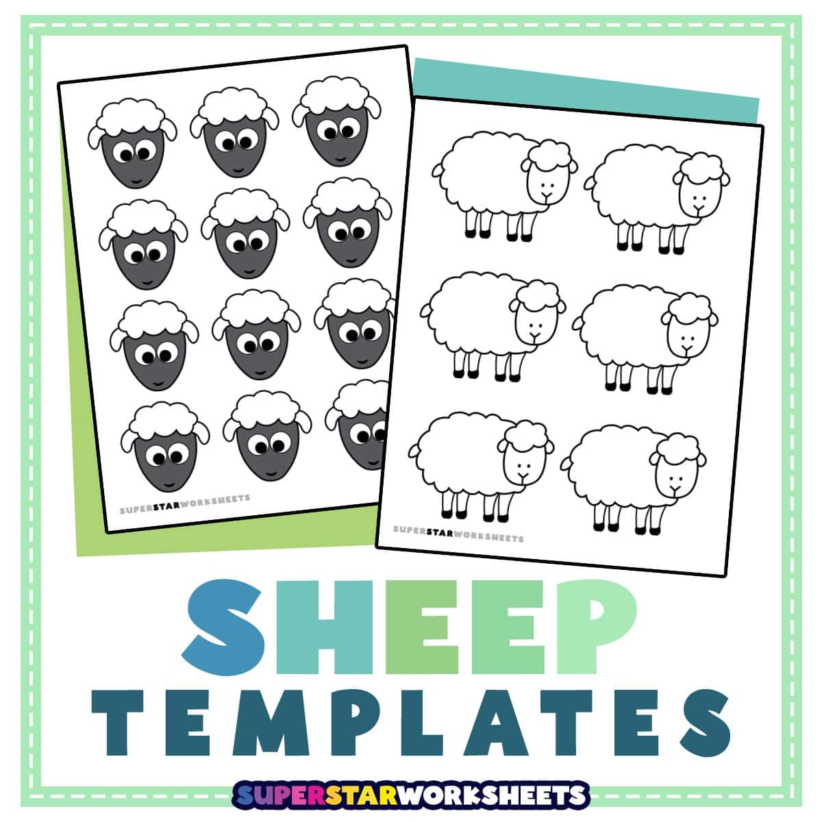 printable worksheet for a lamb