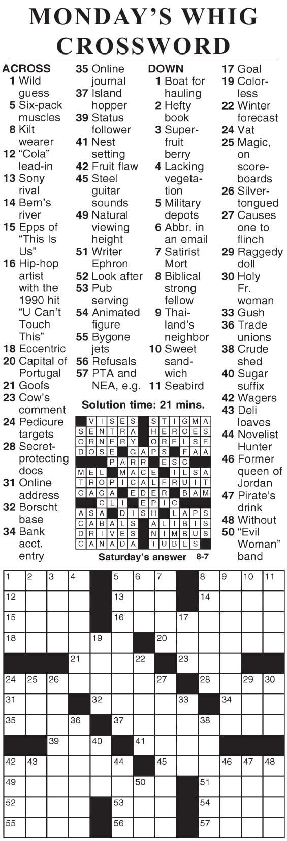 eugene sheffer crossword printable