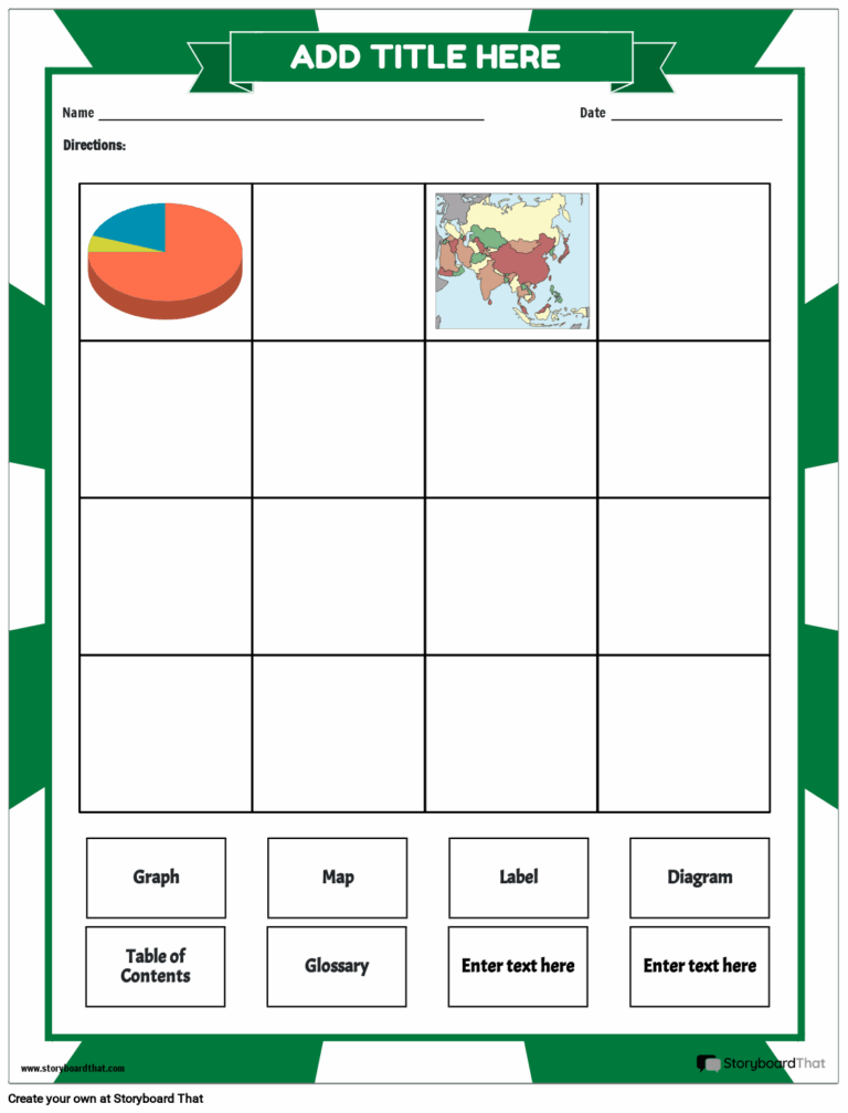 Storyboard That Text Features Worksheets For Reading