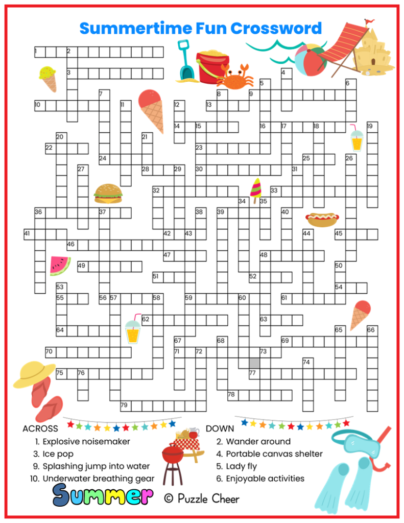 funny crossword puzzles printable
