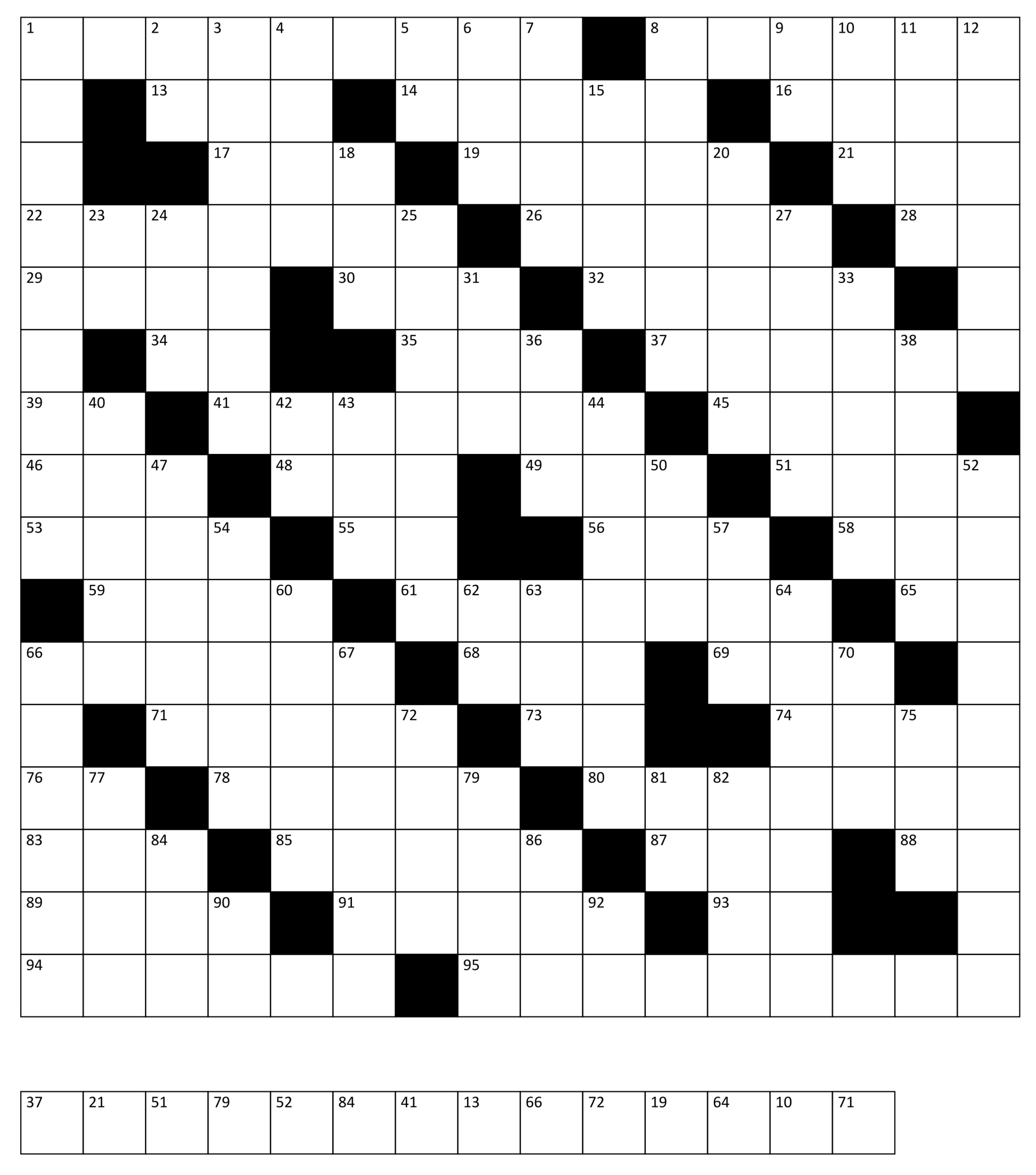 set with 95 printable characters crossword clue