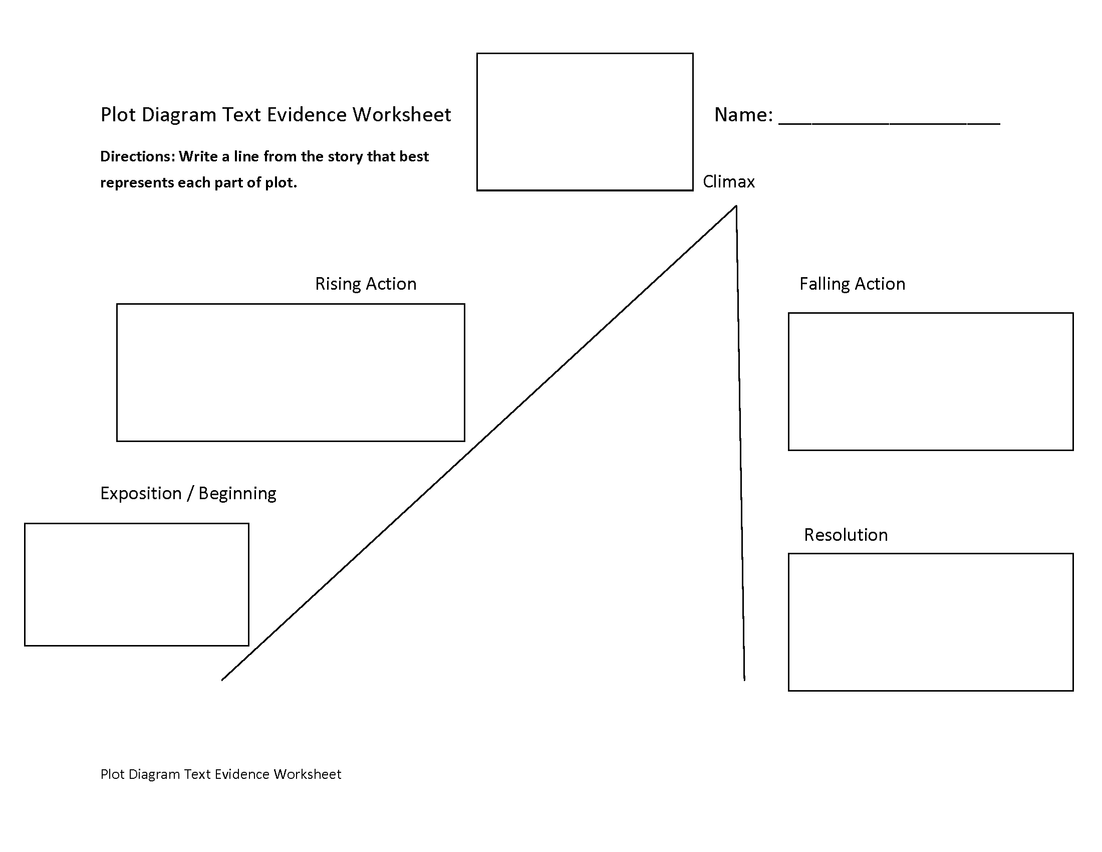 printable plot diagram worksheet