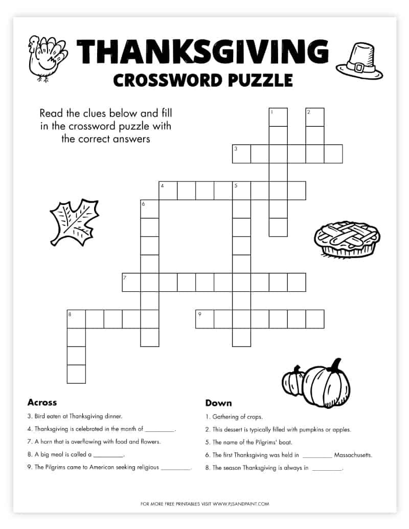 Thanksgiving Worksheets