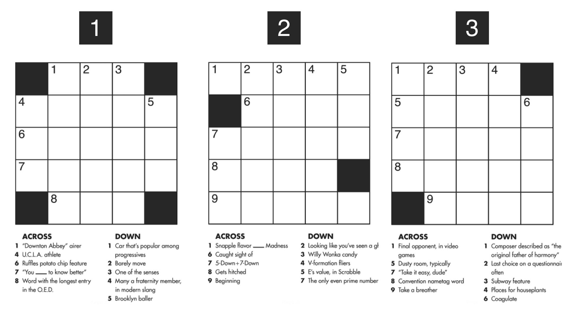printable nyt crossword