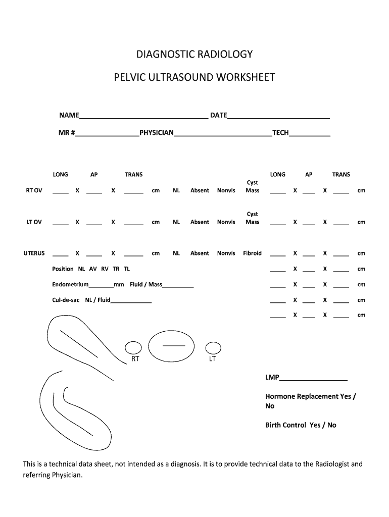 Ultrasound Worksheets Fill Out Sign Online DocHub