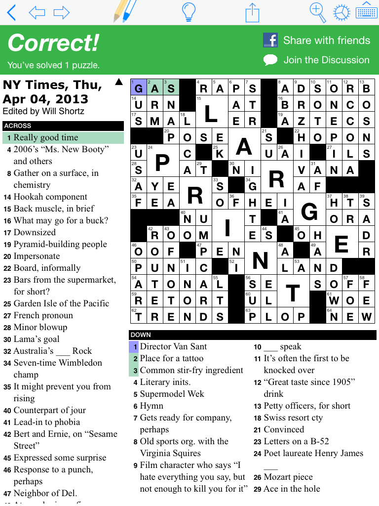 nyt crossword puzzles printable